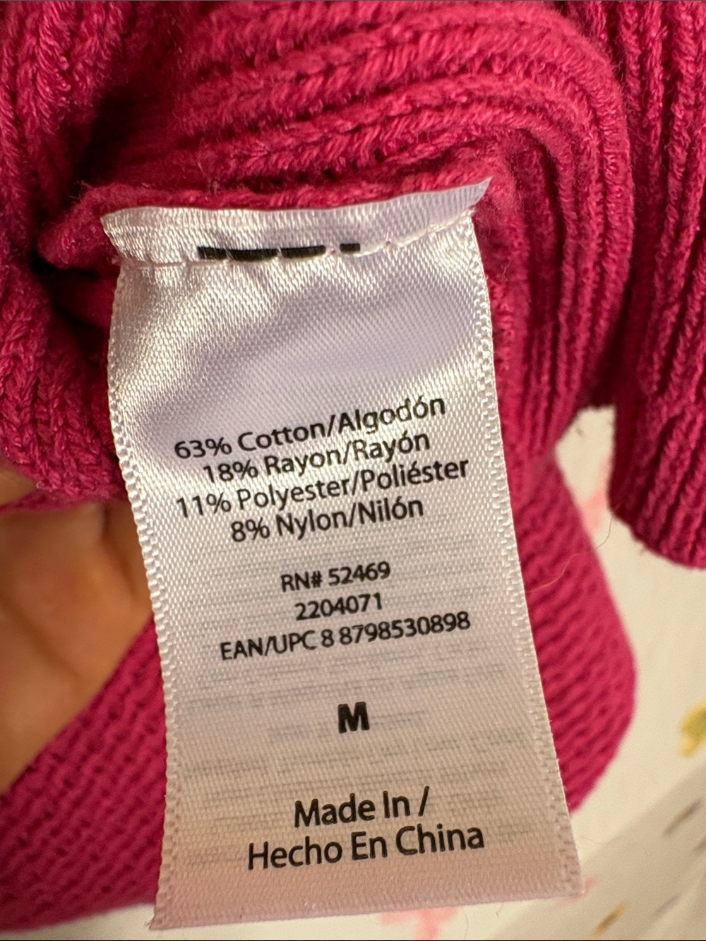 Sofia Vergara Sofia Jeans - Bright Pink Ribbed Cable-Knit Midi Dress - Picture 8 of 9